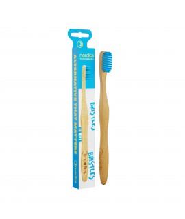 Bamboo toothbrush blue